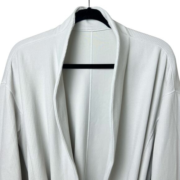 Lululemon Ribbed Softstreme Belted Wrap Kimono Top Cardigan Size 8 - Picture 2 of 8